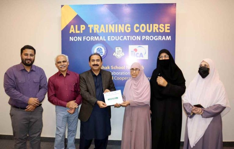 aithak School Network team with JICA representatives during the Training of Trainers session.